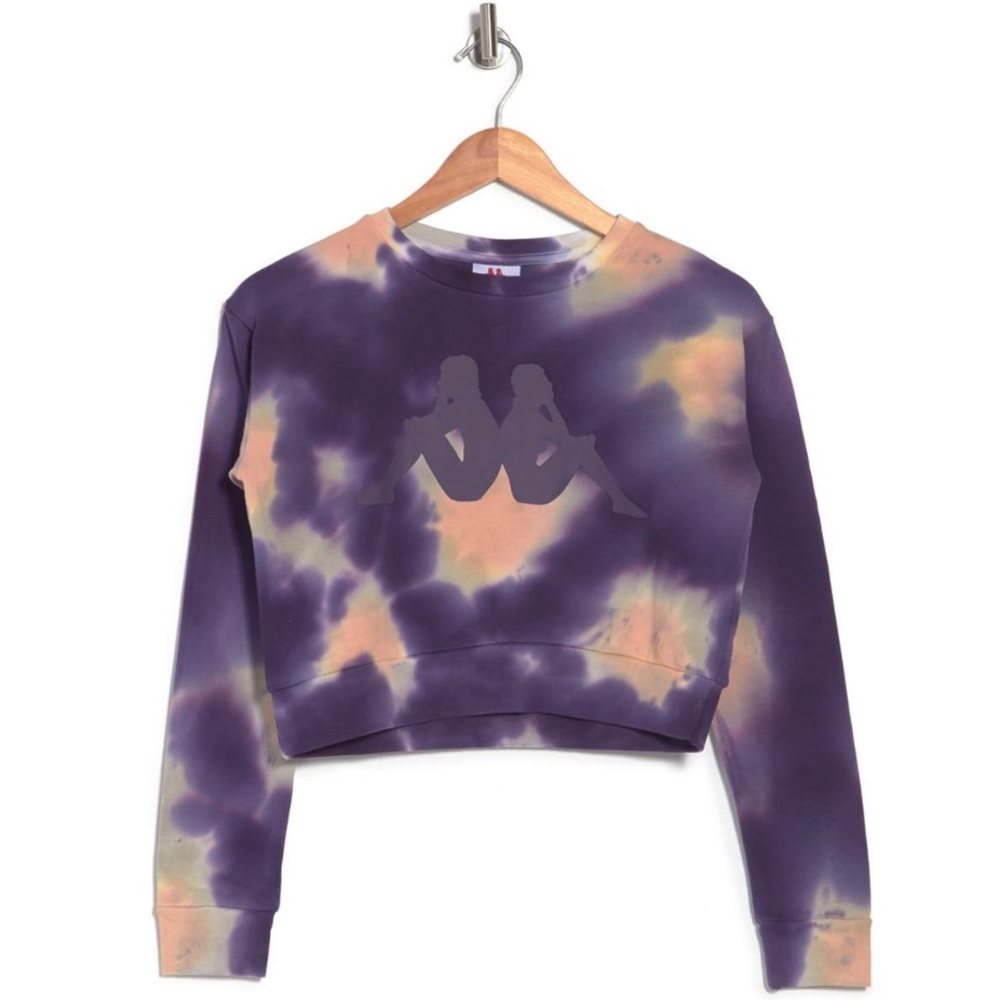 Kappa Active Tie Dye Galz Cropped Sweatshirt